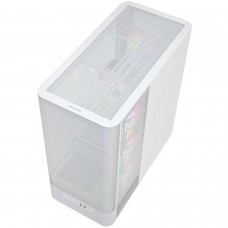 Корпус Modecom VOLCANO AQ400 ARGB MIDI SIDE LCD 6,2”, 4x120mm fans WHITE без БЖ ATX (MC-A-AQ400-4FA-W)