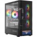 Корпус Modecom VOLCANO AQ500 ARGB MIDI FRONT LCD 6,2”, 4x120mm fans BLACK без БЖ ATX (MC-A-AQ500-4FA-B)