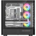 Корпус Modecom VOLCANO AQ500 ARGB MIDI FRONT LCD 6,2”, 4x120mm fans BLACK без БЖ ATX (MC-A-AQ500-4FA-B)