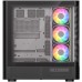 Корпус Modecom VOLCANO AQ500 ARGB MIDI FRONT LCD 6,2”, 4x120mm fans BLACK без БЖ ATX (MC-A-AQ500-4FA-B)