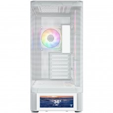 Корпус Modecom VOLCANO AQ500 ARGB MIDI FRONT LCD 6,2”, 4x120mm fans WHITE без БЖ ATX (MC-A-AQ500-4FA-W)