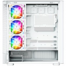Корпус Modecom VOLCANO AQ500 ARGB MIDI FRONT LCD 6,2”, 4x120mm fans WHITE без БЖ ATX (MC-A-AQ500-4FA-W)