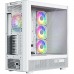 Корпус Modecom VOLCANO AQ500 ARGB MIDI FRONT LCD 6,2”, 4x120mm fans WHITE без БЖ ATX (MC-A-AQ500-4FA-W)