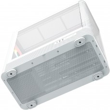 Корпус Modecom VOLCANO AQ500 ARGB MIDI FRONT LCD 6,2”, 4x120mm fans WHITE без БЖ ATX (MC-A-AQ500-4FA-W)