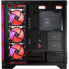 Корпус Modecom VOLCANO EXPANSE S ARGB 4x140mm fans MIDI USB 3.0x2+TYPE-C BLACK без БЖ ATX (AT-EXPANSE-SG-10-000000)
