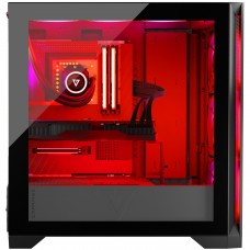 Корпус Modecom VOLCANO EXPANSE S ARGB 4x140mm fans MIDI USB 3.0x2+TYPE-C BLACK без БЖ ATX (AT-EXPANSE-SG-10-000000)