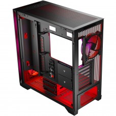Корпус Modecom VOLCANO EXPANSE S ARGB 4x140mm fans MIDI USB 3.0x2+TYPE-C BLACK без БЖ ATX (AT-EXPANSE-SG-10-000000)