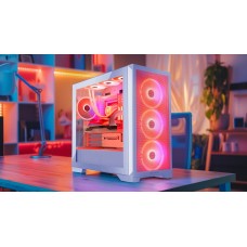 Корпус Modecom VOLCANO EXPANSE S ARGB 4x140mm fans MIDI USB 3.0x2+TYPE-C WHITE без БЖ ATX (AT-EXPANSE-SG-20-000000)