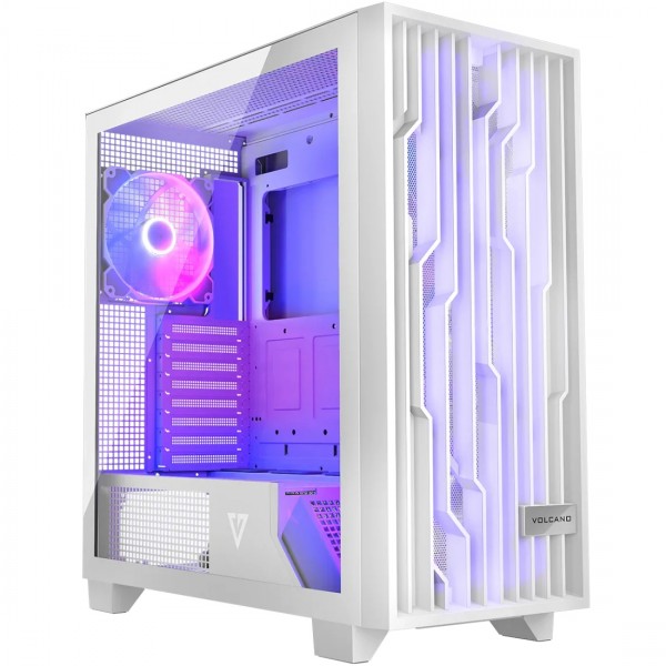 Корпус Modecom VOLCANO PERUN APEX ARGB MIDI WHITE 4x140mm fans USB 3.0x2+TYPE-C без БЖ ATX (AT-PERUN-4F-ARGB-20-00000)