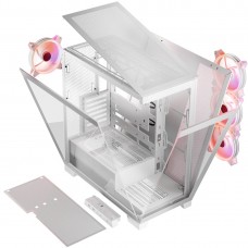 Корпус Modecom VOLCANO SPACE APEX ARGB 4x140mm fans MIDI USB 3.0x2+TYPE-C WHITE без БЖ ATX (AT-SPACE-PG-20-000000-000)