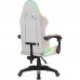 Крісло ігрове Defender Energy, Клас 4, 50мм, PU, RGB, біле (64557)