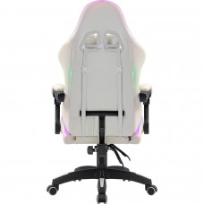 Крісло ігрове Defender Energy, Клас 4, 50мм, PU, RGB, біле (64557)