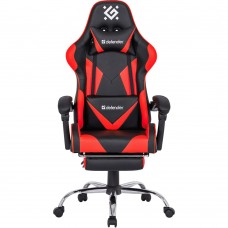 Крісло ігрове Defender Pilot, 60мм поліуретан, Black/Red (64354)