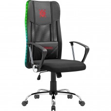 Крісло ігрове Defender Totem поліуретан 50мм,сітка, RGB, Black (64335)