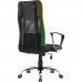 Крісло ігрове Defender Totem поліуретан 50мм,сітка, RGB, Black (64335)