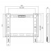 Кронштейн для ТВ AGN AGN43-220F фіксований/23"-43"/45 кг/max.VESA 200x200/Black (AGN43-220F)