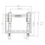 Кронштейн для ТВ AGN AGN43-220T з нахилом/23"-43"/45 кг/max.VESA 200x200/Black (AGN43-220T) Кронштейн для ТВ AGN AGN43-220T з нахилом/23"-43"/45 кг/max.VESA 200x200/Black (AGN43-220T)