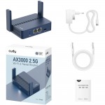 Маршрутизатор Cudy TR3000, AX3000 2.5G Wi-Fi 6 Router w USB, 2×1000Mbps RJ45, USB Type-C power in. (TR3000) Маршрутизатор Cudy TR3000, AX3000 2.5G Wi-Fi 6 Router w USB, 2×1000Mbps RJ45, USB Type-C power in. (TR3000)