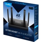 Маршрутизатор Cudy WR1500, AX1500 Gigabit Wi-Fi 6, 2.4GHz, 4x10/100/1000Mbps, WPA3, 4x5dBi fixed ant (WR1500) Маршрутизатор Cudy WR1500, AX1500 Gigabit Wi-Fi 6, 2.4GHz, 4x10/100/1000Mbps, WPA3, 4x5dBi fixed ant (WR1500)