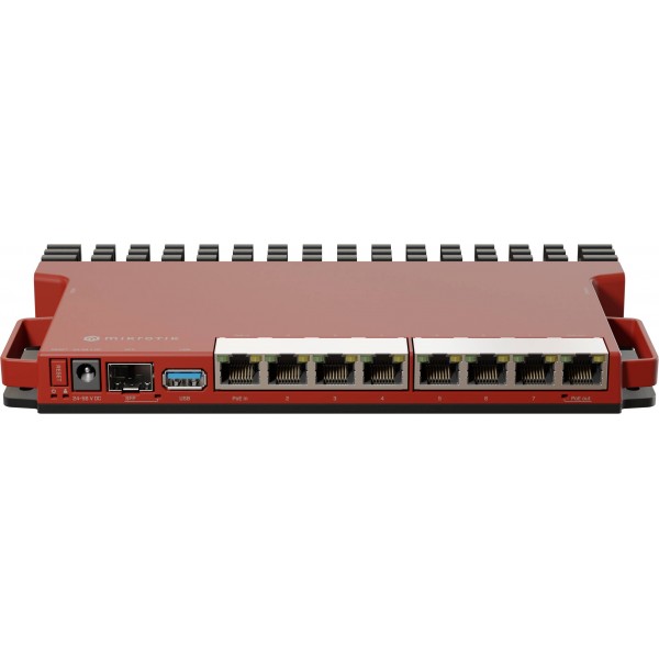 Маршрутизатор Mikrotik L009UiGS-RM, 800MHz CPU, 512MB RAM, 128MB NAND, 8x1G Ethernet ports,1xSFP (2. (L009UiGS-RM)