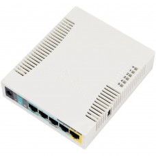 Маршрутизатор Mikrotik RB951Ui-2HnD, N300, 600MHz/128Mb, 5х100Мбіт, 1хUSB, 1000mW, PoE in, PoE out, (RB951UI-2HND)