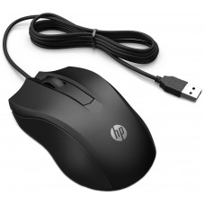 Мишка дротова HP 100 USB, чорна (6VY96AA)