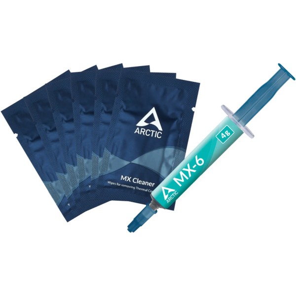 Термопаста Arctic MX-6. 4г + 6pcs MX Cleaner (ACTCP00084A) (ACTCP00084A)