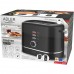 Тостер Adler AD 3224 black 850Вт/ 2 відділення/7 режимів підсмажування/розморожування/підігрів булок (AD3224B)
