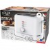 Тостер Adler AD 3224 white 850Вт/ 2 відділення/7 режимів підсмажування/розморожування/підігрів булок (AD3224W)