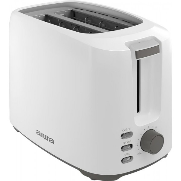 Тостер AIWA ABT-700 ASATAN 750Вт/ 2 відділення/мех. управління/розморожування/підігрів булочок/білий (ABT700)