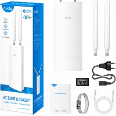Точка доступу Cudy AP1300 Outdoor, AC1200 WiFi Gigabit Outdoor Access Point, 5GHz/2.4GHz, 1xGigabit (AP1300 Outdoor)