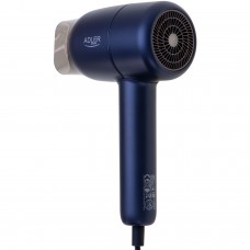 Фен Adler AD 2279b blue 1800Вт/ 2 швидкості/ хол.обдув/ темп.режимів-2/іонізація/ насадки - 1 шт. (AD2279B)