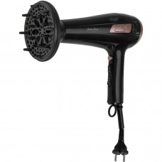 Фен Adler AD 2283 black 2400Вт/ 2 швидкості/ хол.обдув/ темп.режимів-3/ ахист від перегріву (AD2283B)