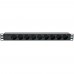 Фільтр мережевий 220В, 9 розеток, 19", 1U, 10А, чорний, Kingda (KD-GER(16)N1009WKPB19A-C1)