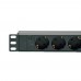 Фільтр мережевий 220В, 9 розеток, 19", 1U, 10А, чорний, Kingda (KD-GER(16)N1009WKPB19A-C1)