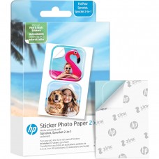 Фотопапір HP CutOut Sticker Zink 2"x3" Глянцевий, самоклеючий, стікери, 30 листів (HPIZ2X330C)