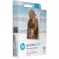 Фотопапір HP Sprocket Zink 2"x3" Глянцевий, самоклеючий, 100 листів (HPIZ2X3100)