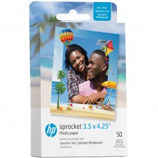 Фотопапір HP Sprocket Zink 3.5"x4.25" Глянцевий, самоклеючий, 50 листів (HPIZ3X450)