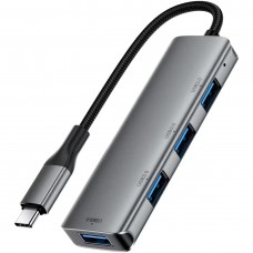 Хаб USB 3.0 -&gt 4xUSB-A 3.0, 1м, Black J15 Acefast (6974316285908)