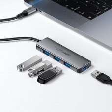 Хаб USB 3.0 -&gt 4xUSB-A 3.0, 1м, Black J15 Acefast (6974316285908)