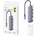 Хаб USB 3.0 Type-C -&gt 3хUSB-A, 1хUSB-C(5Гбіт/с), 1x4K@60Hz HDMI Port, 1xGig Ethernet port, алюмінієв (UH606)