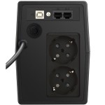 ДБЖ FSP FP650, 650VA/360W, Schuko*2, USB + RJ45, 230V/50Hz, Black (PPF3601402) ДБЖ FSP FP650, 650VA/360W, Schuko*2, USB + RJ45, 230V/50Hz, Black (PPF3601402)
