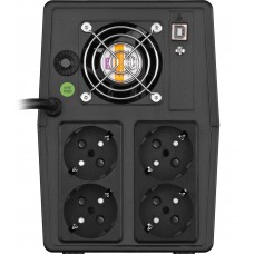ДБЖ FSP iFP-1500, 1500ВА/900Вт, LCD, Schuko*4. 230V/50Hz, USB, Black (PPF9003105)