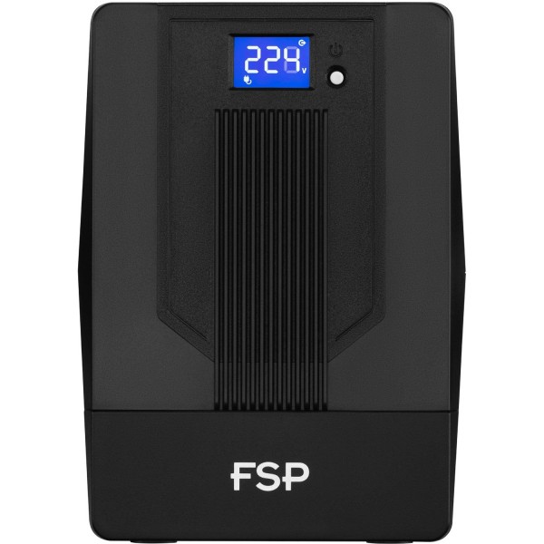 ДБЖ FSP iFP-2000, 2000ВА/1200Вт, LCD, Schuko*2+IEC*2, USB, Black, 12V/9Ah*2 (PPF12A1607)