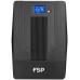 ДБЖ FSP iFP-600, 600ВА/360Вт, Lin-Int, LCD (дисплей), Schuko*2, USB, Black, (PPF3602800)