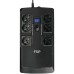 ДБЖ FSP NanoFit 800, 800ВА/480Вт, LCD, Schuko*6, USB +2хUSB для зарядки 5V/1A(Max.), AVR, RJ45 (PPF4801704)
