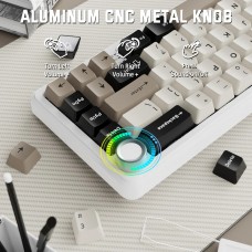 Клавіатура ігрова механічна Attack Shark X66 66кл. RGB, Wireless, Cheese White