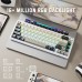 Клавіатура ігрова механічна Attack Shark X66 66кл. RGB, Wireless, Cheese White