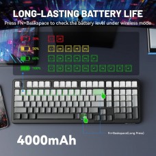 Клавіатура ігрова механічна Attack Shark X98 102кл. RGB, Wireless, Moonlight Night