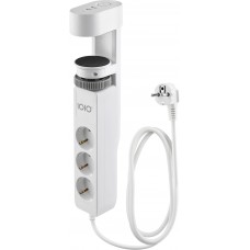 Power filtr 1,5м IOIO SL3000, 1.5м, білий (3 зах роз + 2 порти USB-A та 1 порт USB-C) (41212)
